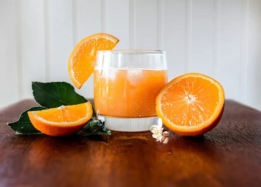 Oasis — verre de boisson à l'orange